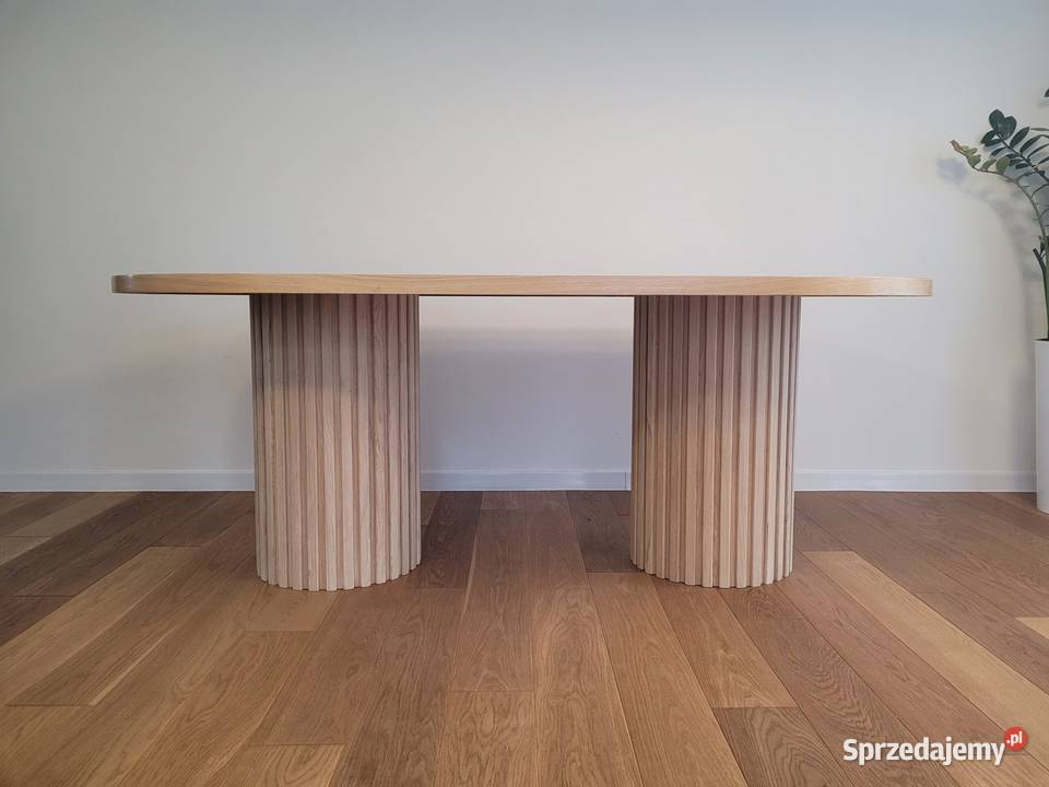 DĘBOWY Stół z lamelami COMODO AKANT MEBLE Gierałtowiczki