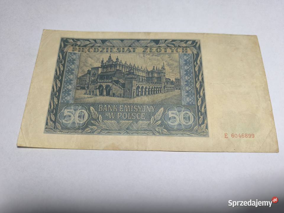 Banknot 50 1941 seria E Otwock