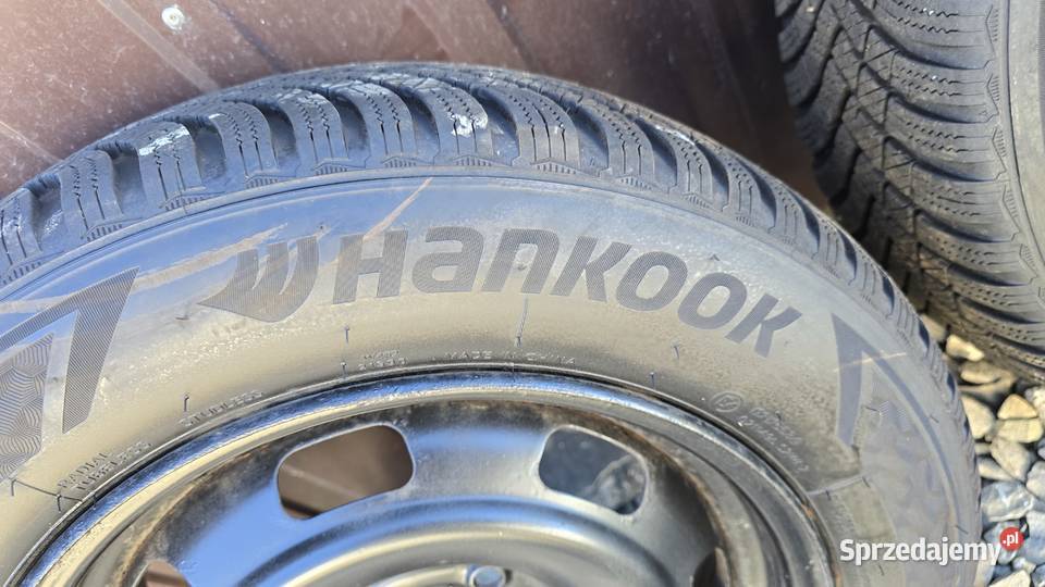Opony zimowe na felgach 2 Hankook i 2 Firestone Jasło
