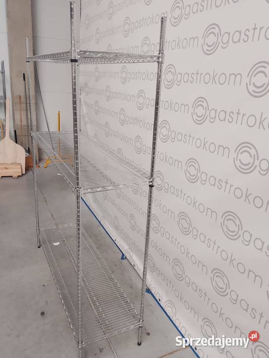 Regał chromowany 152x46x185