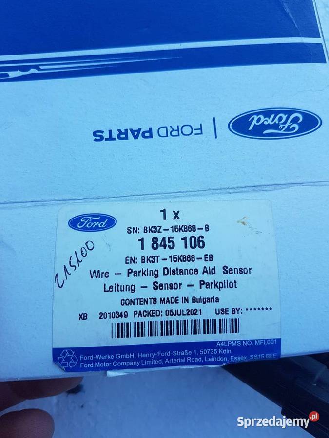 WIĄZKA CZUJNIKÓW PARKOWANIA TYŁ TRANSIT 1419 Cieszyn