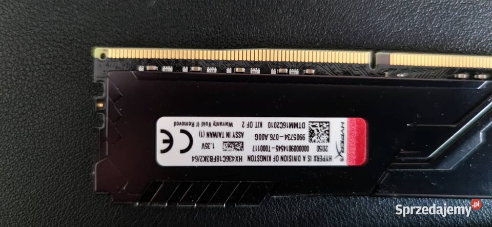Pamięć RAM DDR4 64GB 32x2 Kingston HyperX FURY Pojemność > 32GB Stare Babice