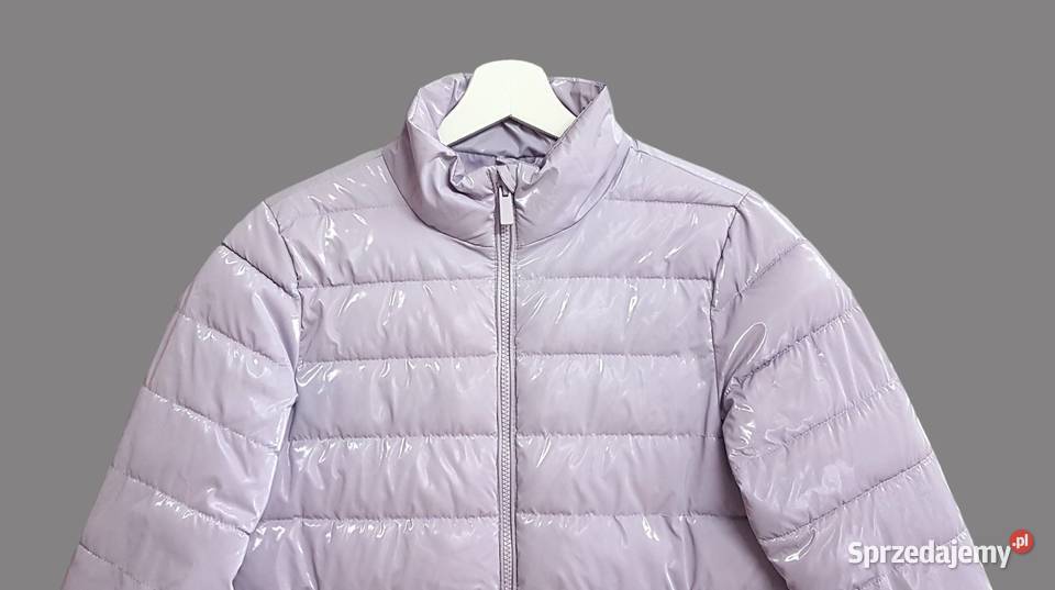 Kurtka zimowa liliowa puchowa pikowana Reserved małopolskie Chrzanów