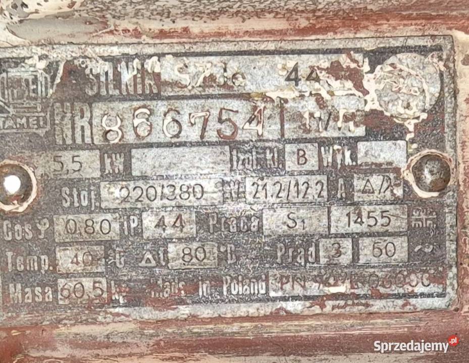 Silnik 55 KW Gierałtowice sprzedam