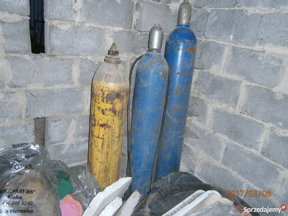 Gazy techniczne butla tlenowa i acetlenowa