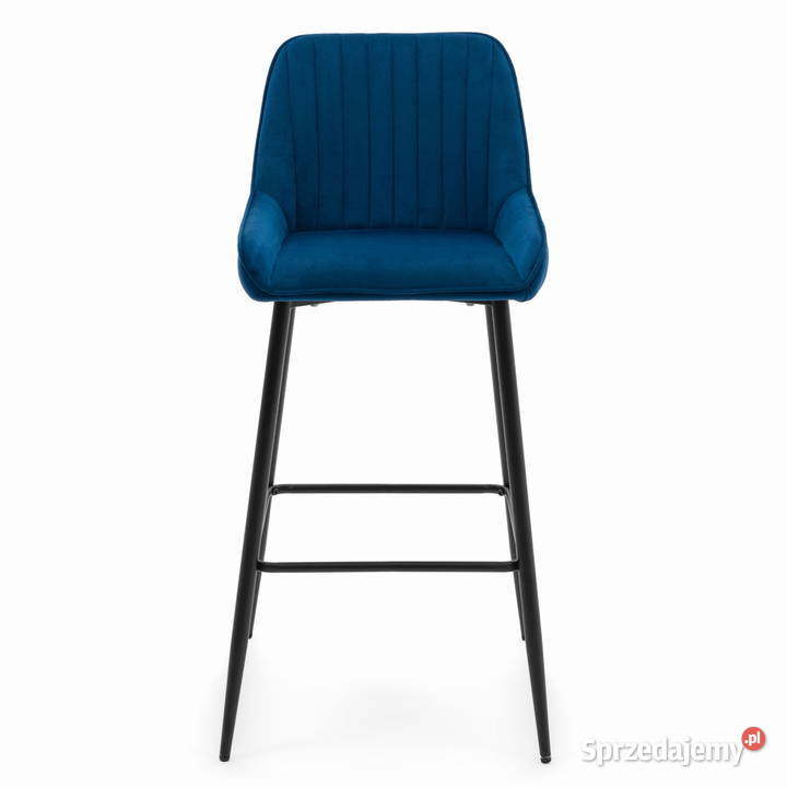 Granatowy Hoker Tapicerowany Passo Wysyłka 24H 102cm