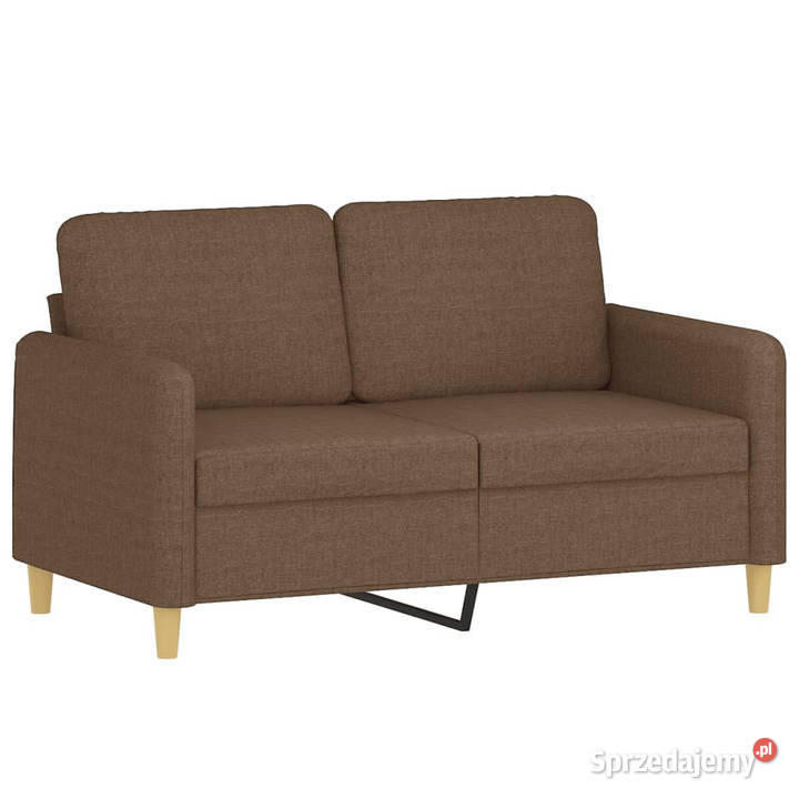 Sofa 2osobowa brązowa 120 tapicerowana tkaniną mazowieckie Warszawa