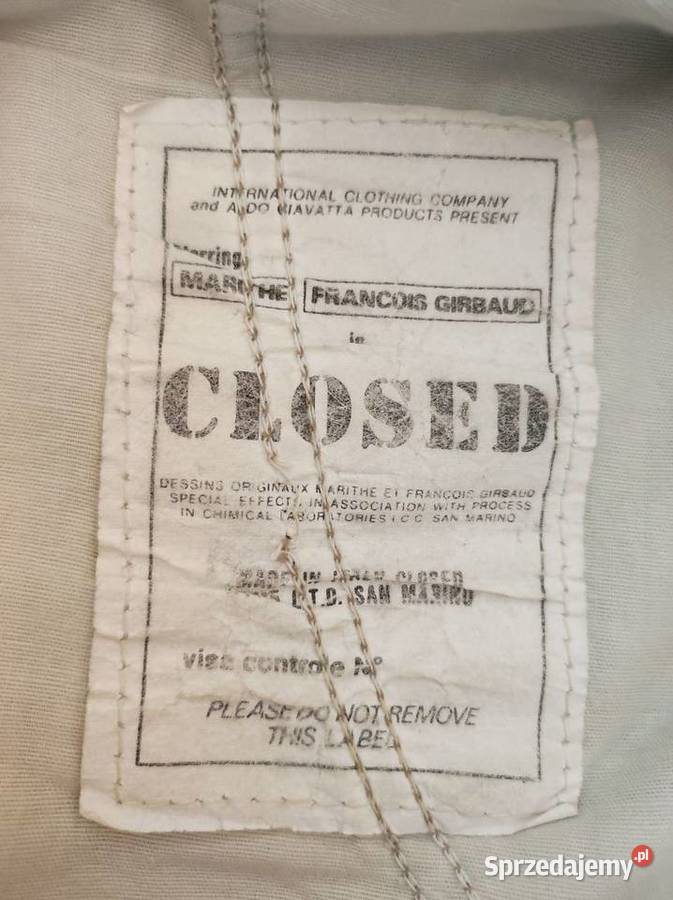 unikat włoskie vintage spodnie materiałowe Kielce