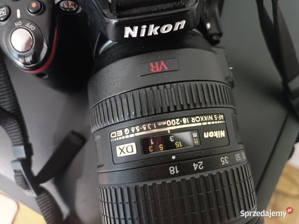 Nikon D5100 z obiektywem Nikkor AFS DX 18200 mm Libiąż sprzedam