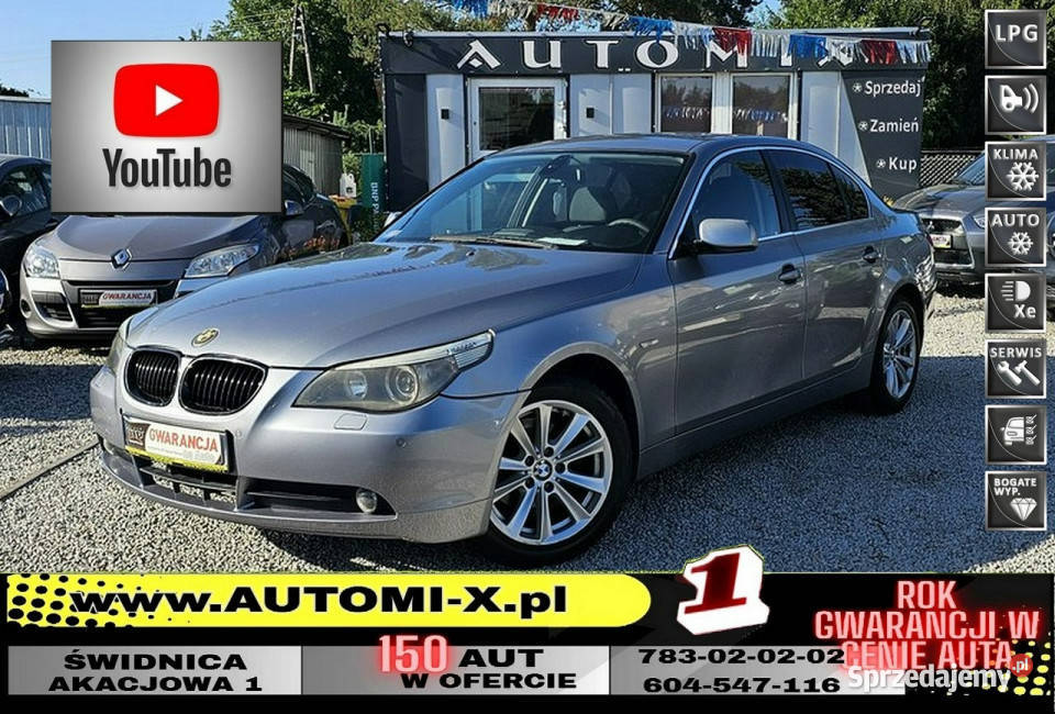 BMW 520 SERWISOWANY 22 benz LPG AluXenonyManual Świdnica sprzedam