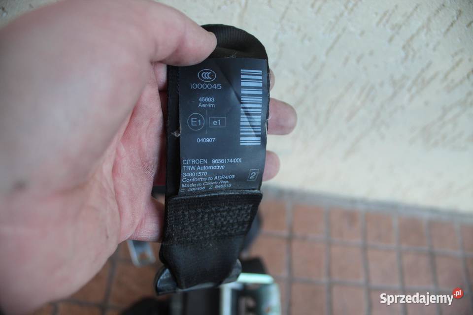 PAS BEZPIECZEŃSTWA PRAWY TYŁ CITROEN C5 III X7 wielkopolskie