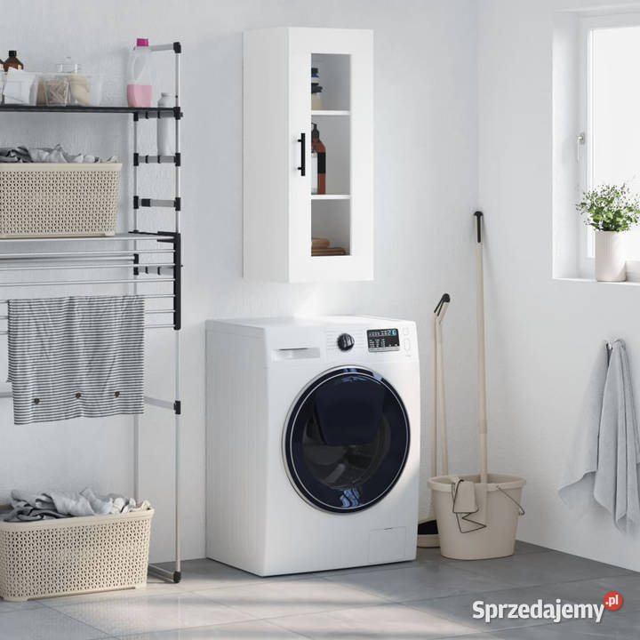 Szafka wisząca biała 345x34x90 WM828932 Dom i Ogród Warszawa