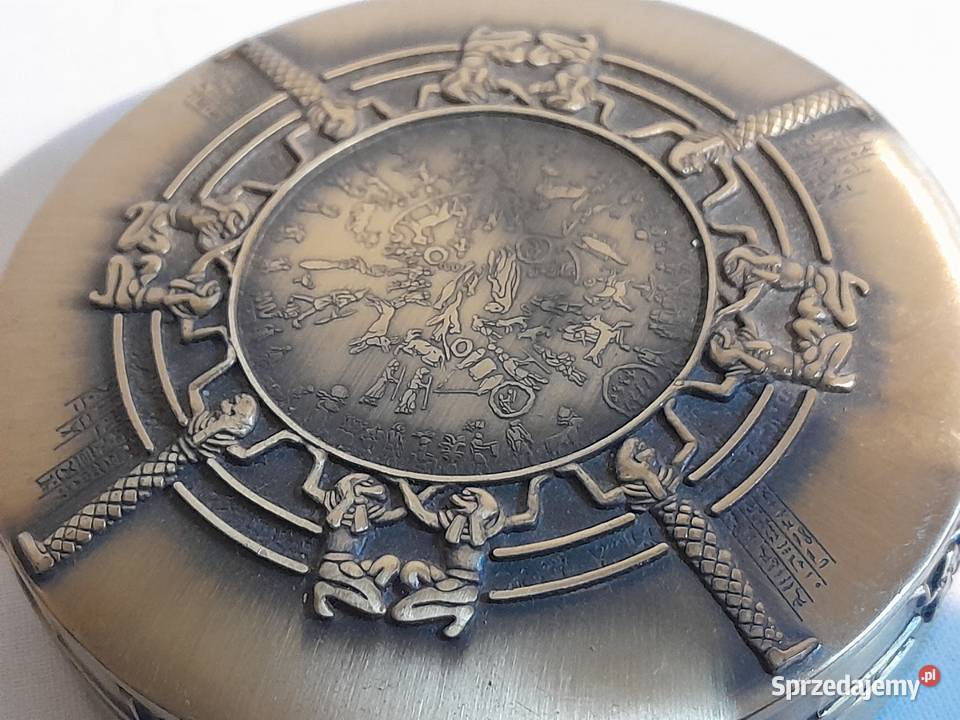 Egipska mosiężna szkatułka na biżuterię używana Dąbrowa Górnicza