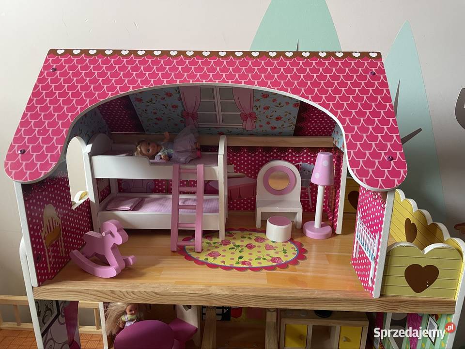 Duży domek lalek XXL drewniany Kinderplay willa Toruń sprzedam