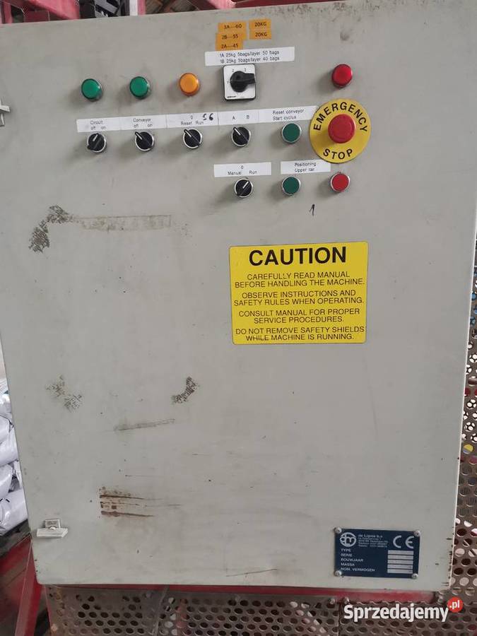 Paletyzator do układania worków na palecie Huta