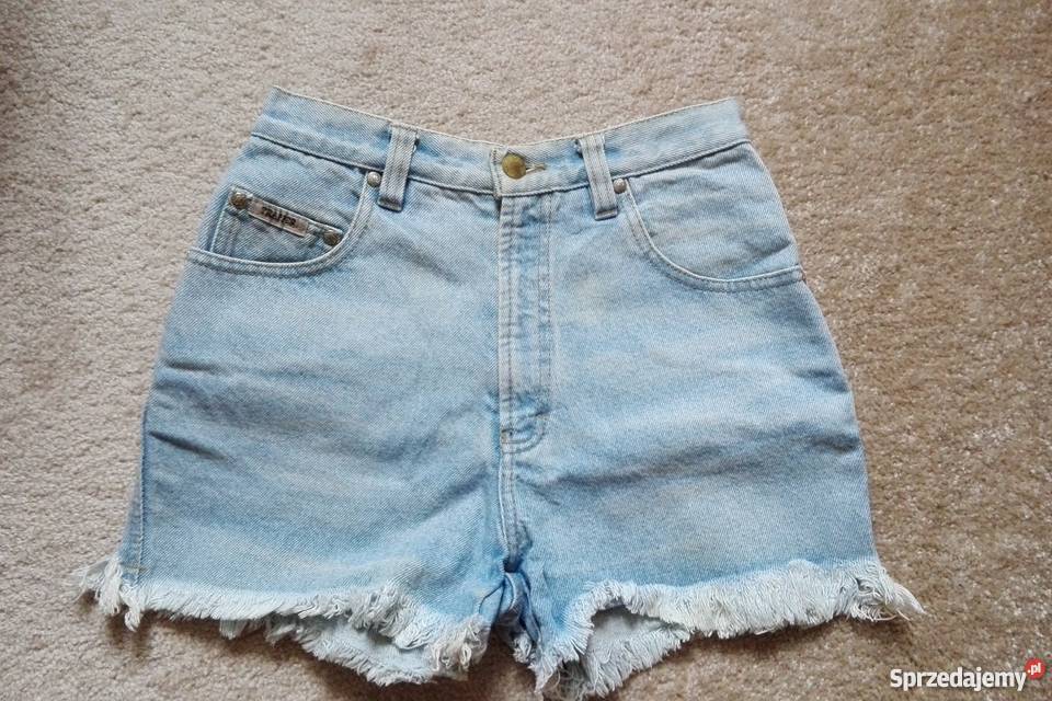 JEANSOWE SPODENKI Z FRĘDZLAMITRAPPERRUNIWERSALNY niebieski