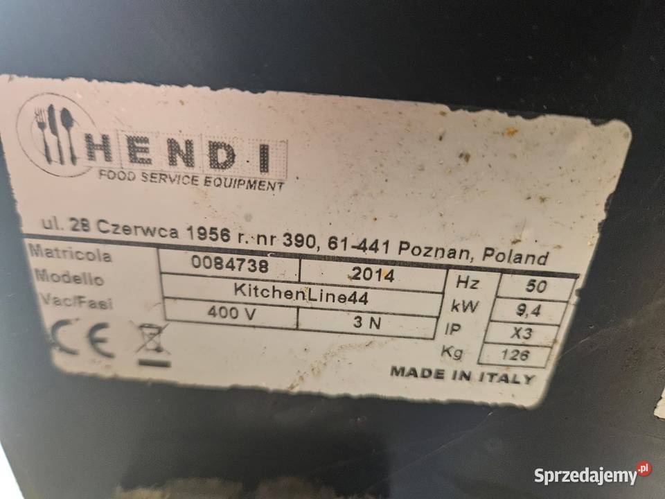 Piec do pizzy 2komorowy elektryczny Hendi Pszczyna