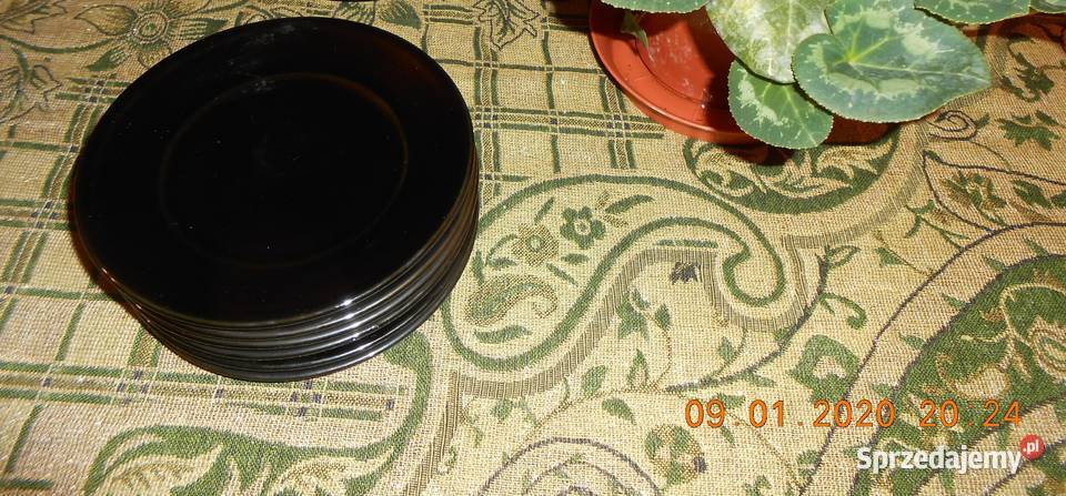 Komplet talerzy deserowych porcelit zestaw PRL Kępno