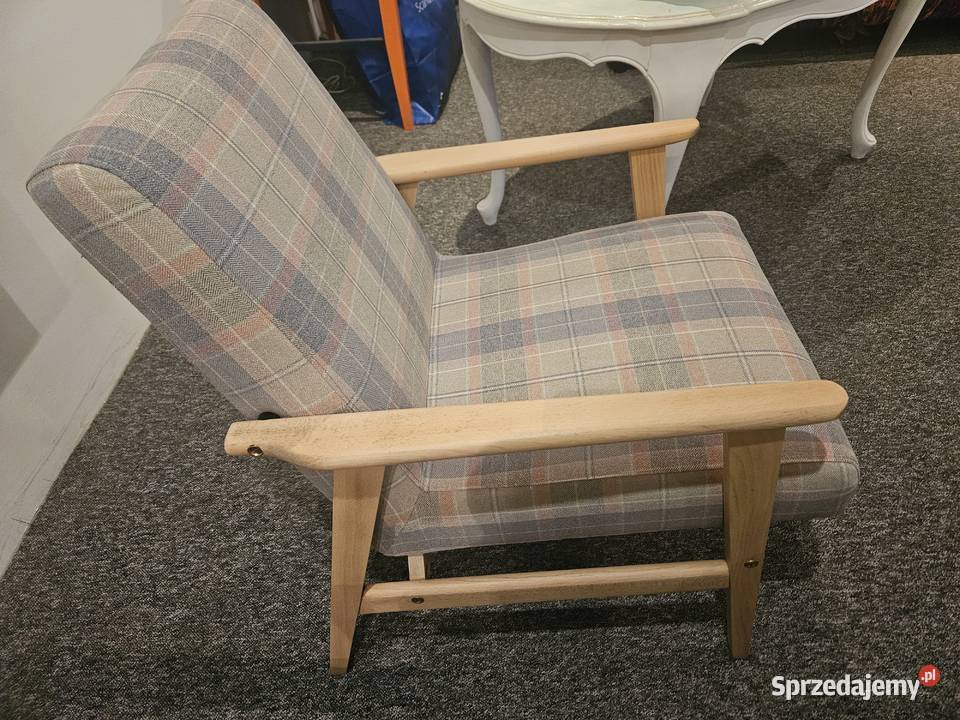 Dwa fotele klubowe PRL Lisek renowacji Lublin sprzedam