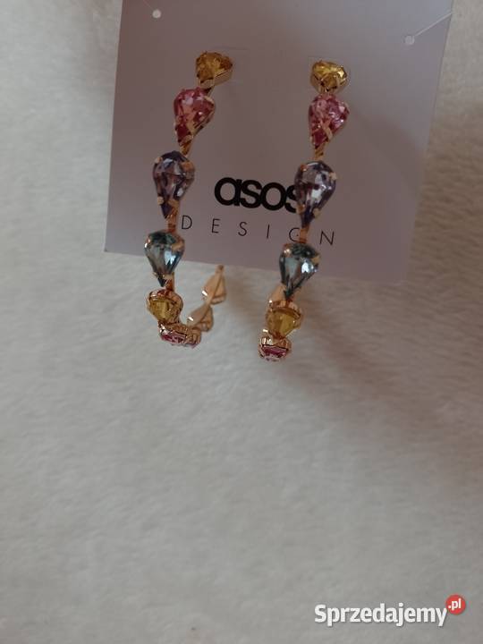 ASOS Bogato zdobione duże kolczyki z Londynu Kraków