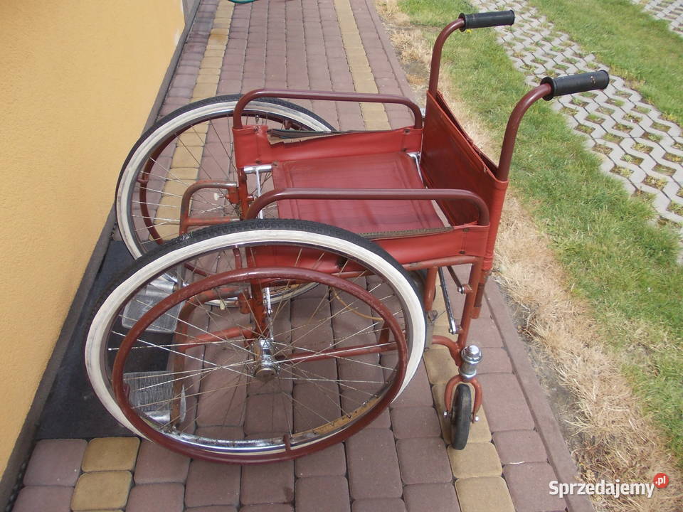 Wózek inwalidzki z PRL z lat 70tych lubelskie Dęblin