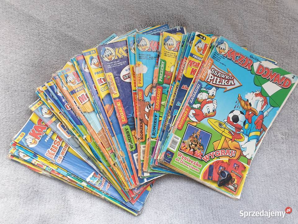 Kaczor Donald zestaw 35 komiksów 2004 Gdynia