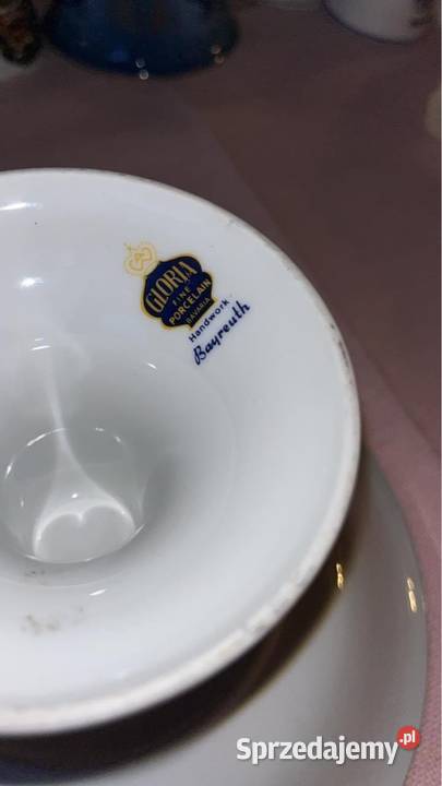 Patera Vintage ręcznie malowany stojak na ciasto sprzedam