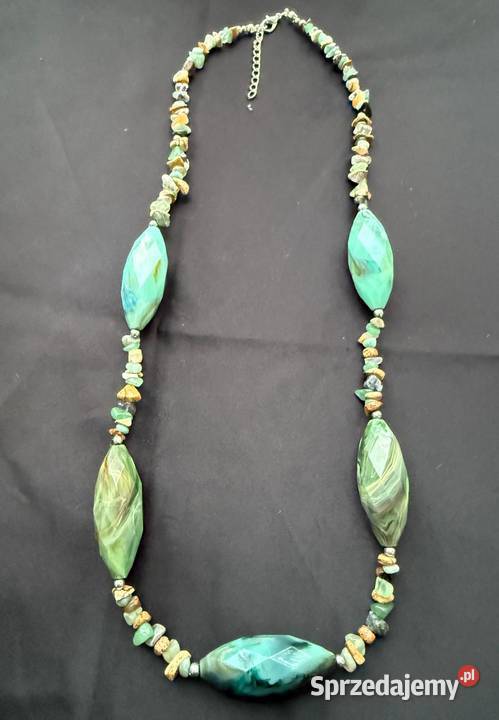 Naszyjnik Zielony Wir 74 Zegarki i Biżuteria dolnośląskie sprzedam