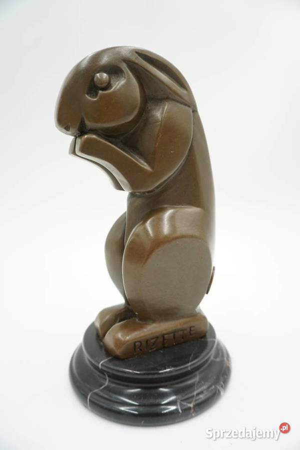 FIGURA Z BRĄZU KRÓLIK KRÓLICZEK ART DECO dolnośląskie Niemcza sprzedam