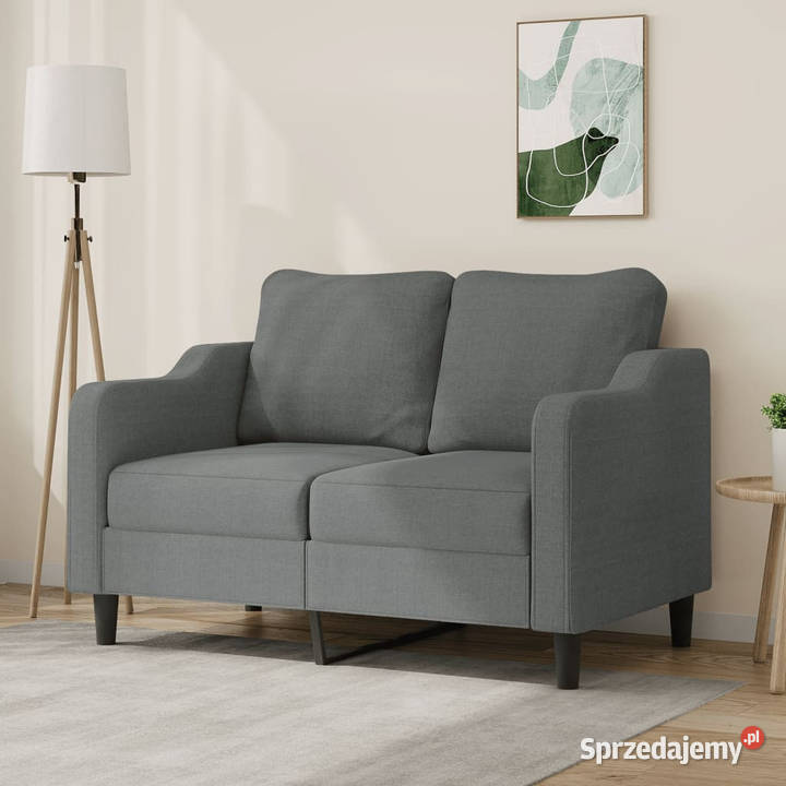 Sofa 2osobowa ciemnoszara 120 tapicerowana Sofy i kanapy Warszawa