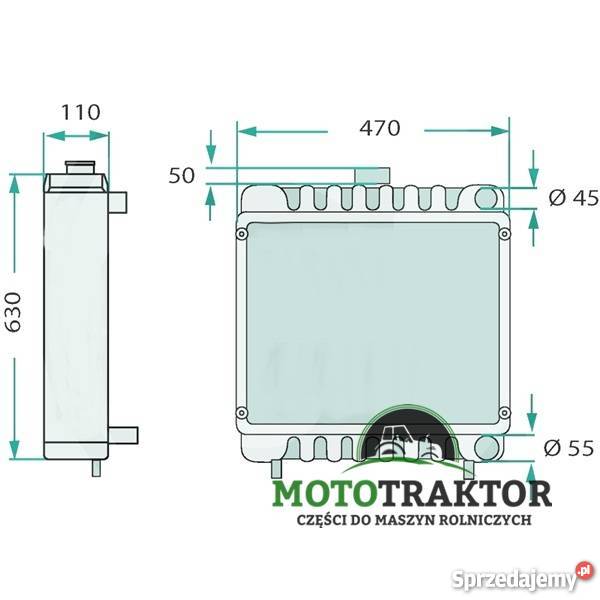 Chłodnica wody Case 995 885 895 785 795 685 695 Łążynek