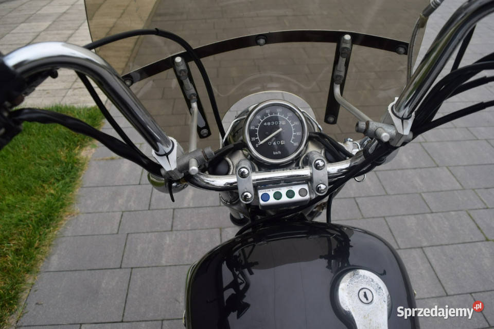 Yamaha XV customowy styl książka 2 ręka z DE A2