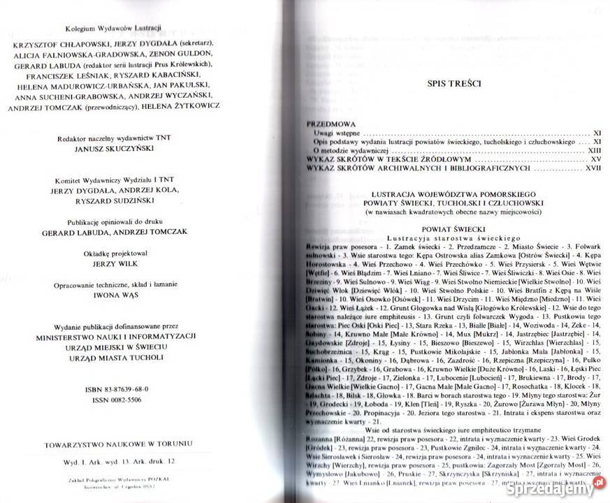 Lustracja Prusy Królewskie 1795 Człuchów Tuchola historia, archeologia