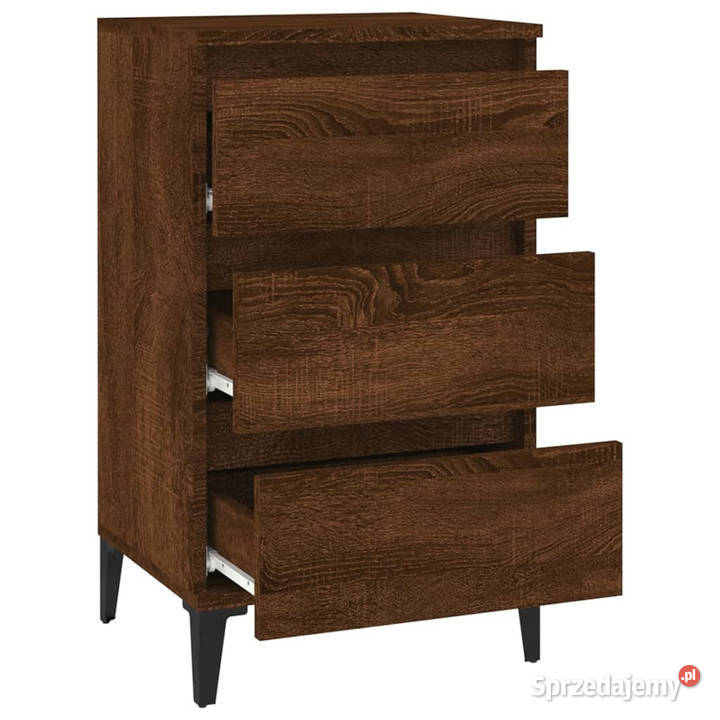 Szafka nocna brązowy dąb 40x35x70 materiał Nocne Warszawa