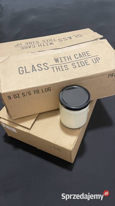 ŚWIECZKI SOJOWE W SŁOIKU 250 ml biały sprzedam