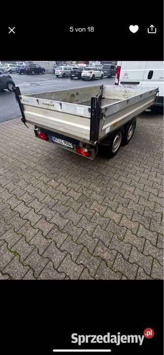 Humbaur 2600 kilo przyczepa Kipper Wywrot na tył 2 Białystok