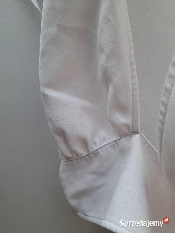 Biały top wiązany na szyi HM Divided rozmiar pomorskie