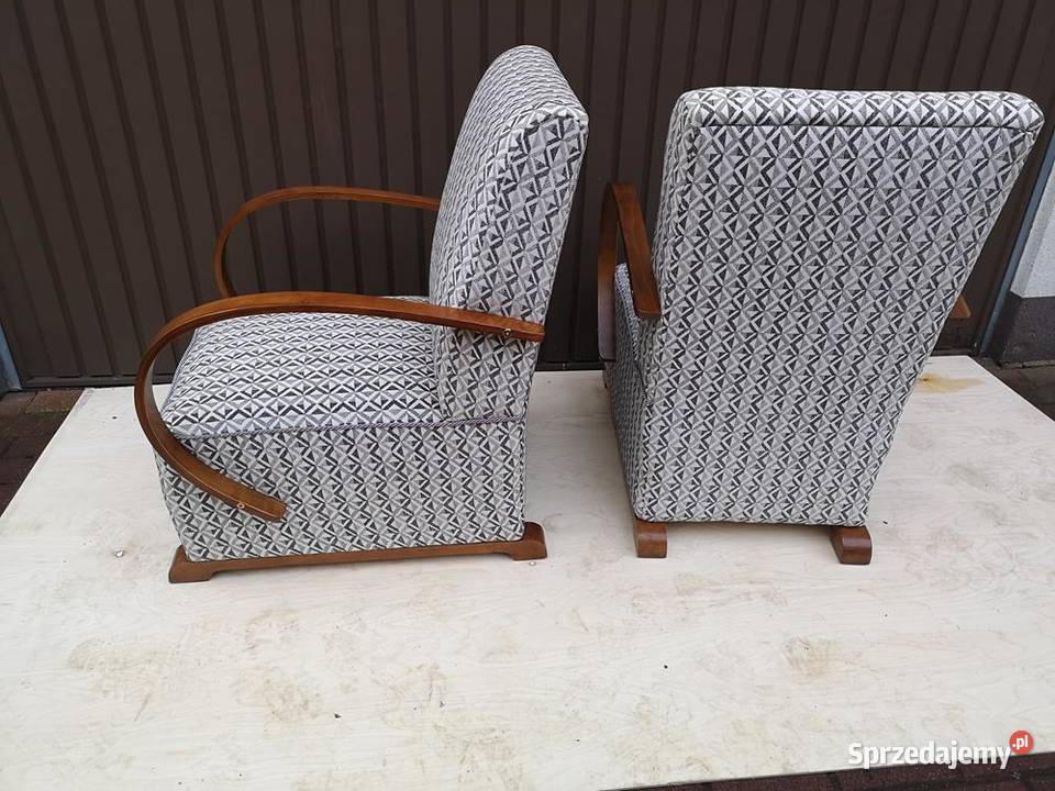 Para Foteli Stylu Art Deco Unikatowe Bujane Swarzędz