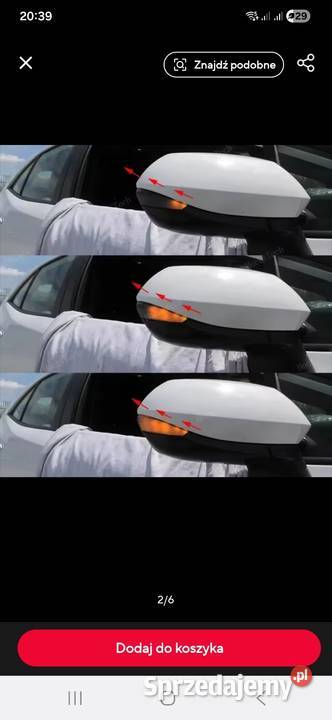 Kierunkowskaz lusterka Toyota Corolla e21 podkarpackie Strzyżów