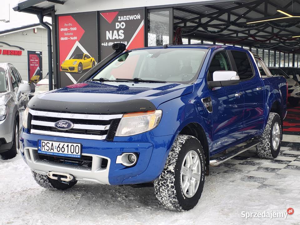 FORD RANGER NAPĘD 4X4 Jedyne 62000 WYCIĄGARKA wspomaganie kierownicy Zarszyn