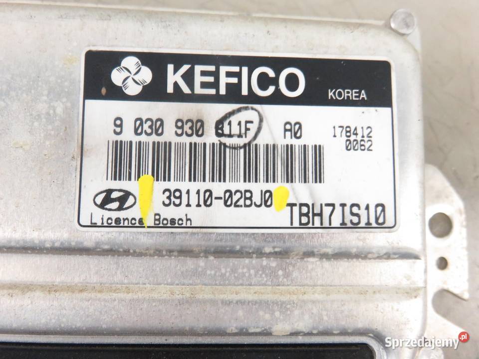 STEROWNIK HYUNDAI GETZ 11 SOHC 12V 67 G4HG