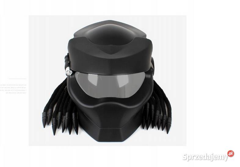Kask motocyklowy Predator czarny ROZMIAR L Sosnowiec
