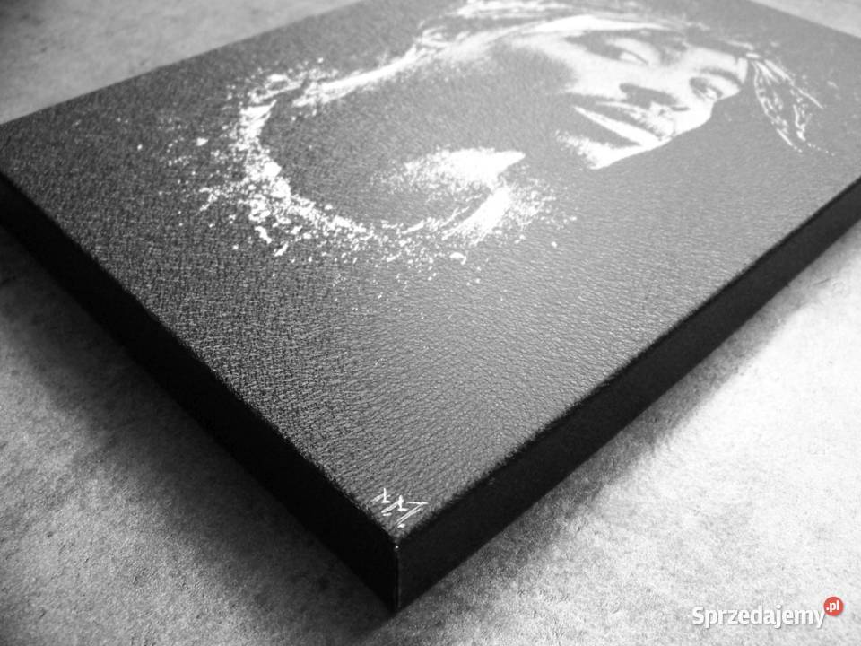 2pac Oryginalny obraz ręcznie grawerowany Sandomierz