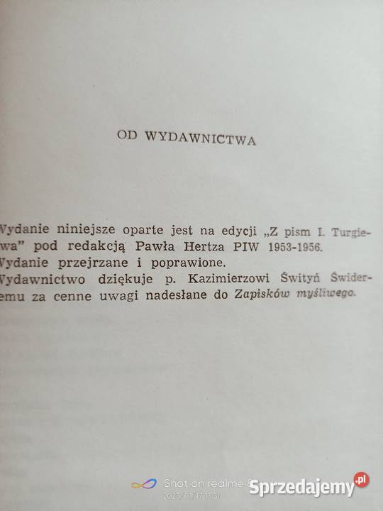 Turgieniew Dzieła wybrane książki prezenty twarda Proza i poezja Warszawa