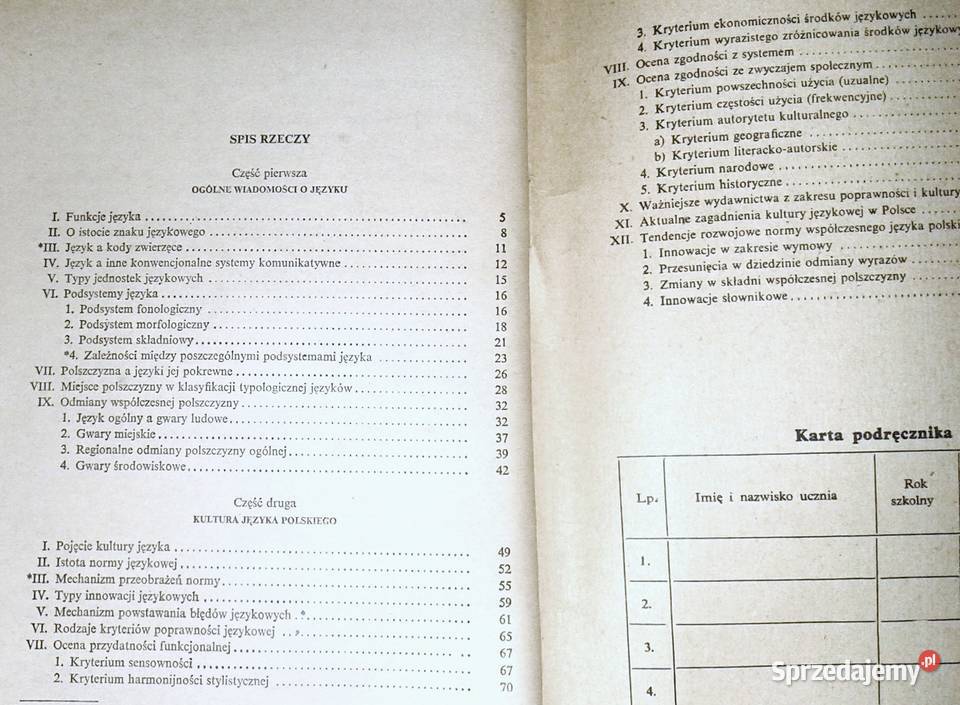 Język polski klasy IV LO techników liceów Chełm