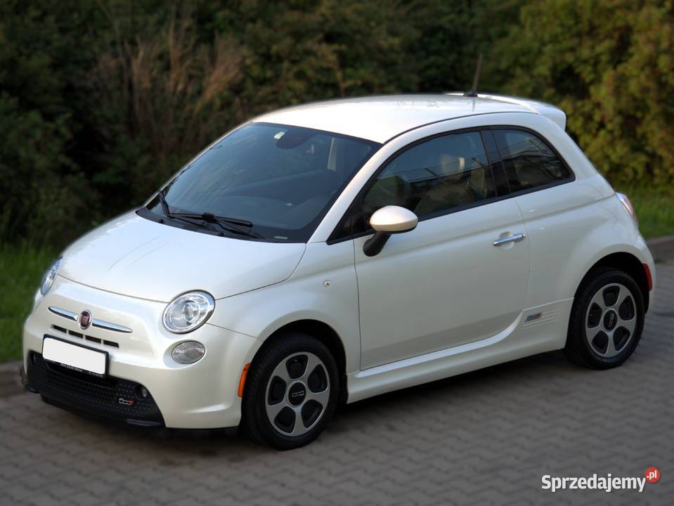 Fiat 500e Biała perła BEZWYPADKOWY orgprzebieg elektryczne szyby podkarpackie Rzeszów