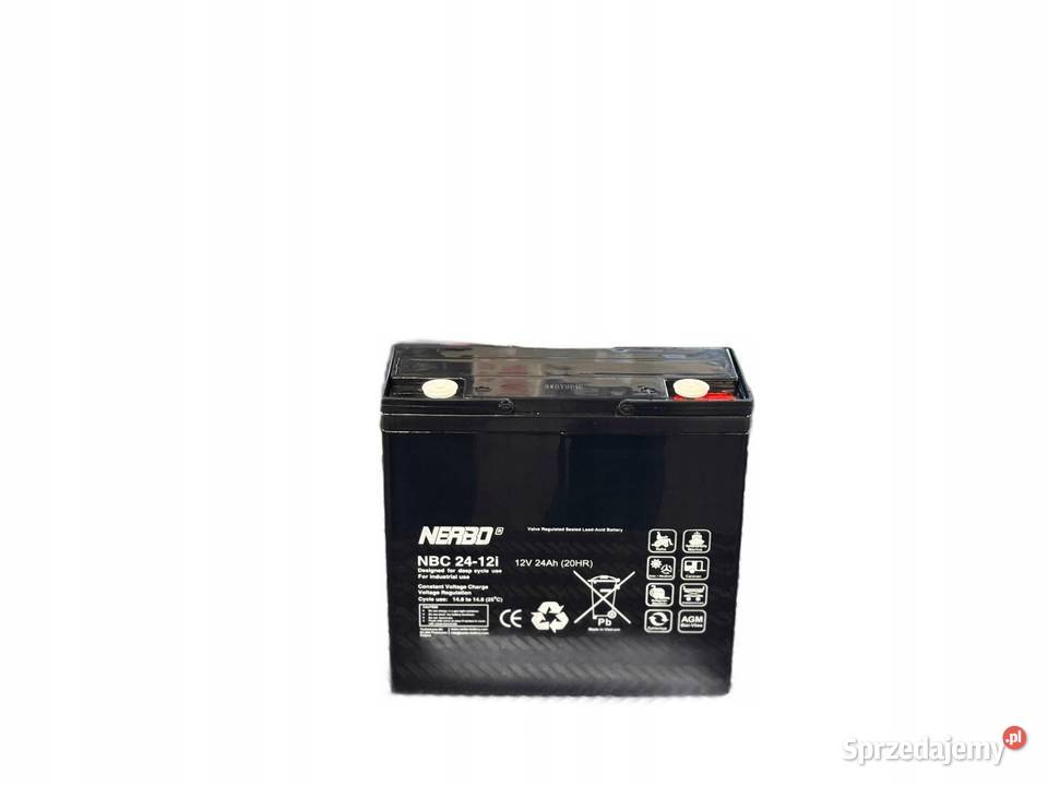 Akumulator NERBO AGM 12V 24Ah P NBC 2412i