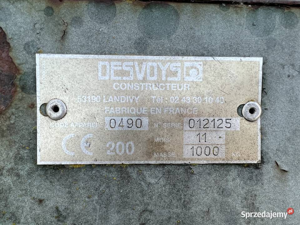 Łyżka wycinak do zadawania paszy Desvoys Ładowacze czołowe Żagań