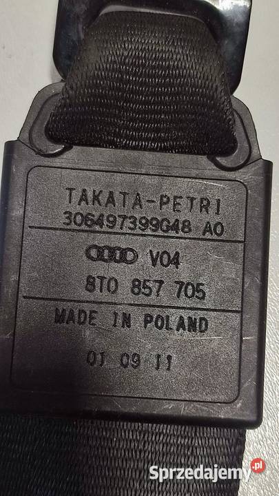 AUDI A5 8T PAS BEZPIECZEŃSTWA LEWY PRZÓD osobowe