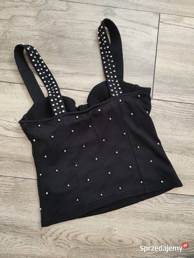 Bluzka Crop Top HM dżety koraliki Unikat Moda i Styl podkarpackie Jasło